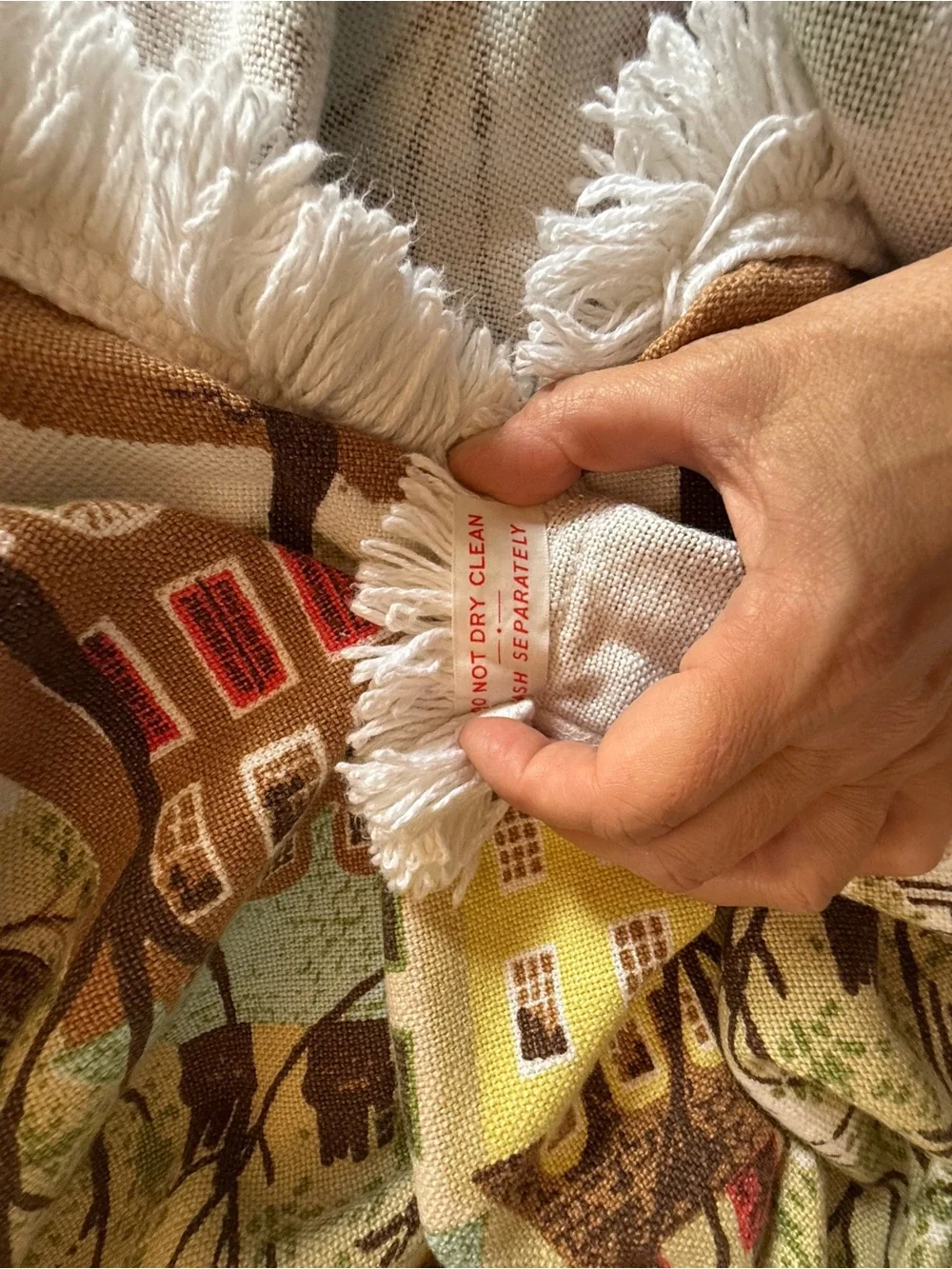 Fieldcrest Storybook Cotton Coverlet Peter Pan Vintage 1966